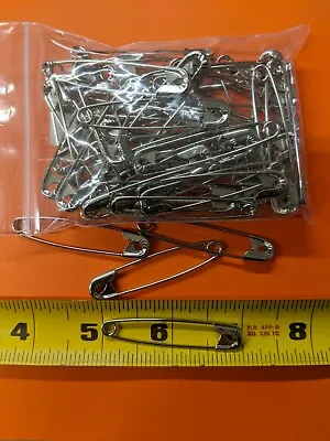 100 Safety Pins Size #3 Premium 2  Large - Sewing Quilting  Crafts Canvas  • $9.46