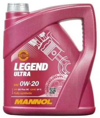 £37.95 • Buy Mannol Legend Ultra 0W20 GF-5 Fully Synthetic PAO Ester Engine Oil STJLR.51.5122