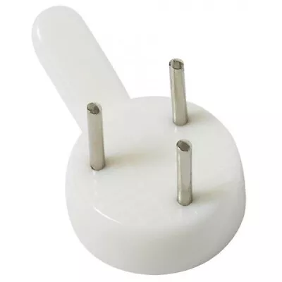 Hard Wall Hanging Hooks Heavy Duty Picture Hook Strong White Nail Fixing • £3.39