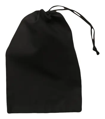 12 X18  Cotton Single Drawstring Muslin Bags (Black Color) • $53.50