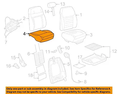 FORD OEM Mustang Front Seat Bottom-Foam Cushion Pad Insert Right 7R3Z76632A22A • $1114.81