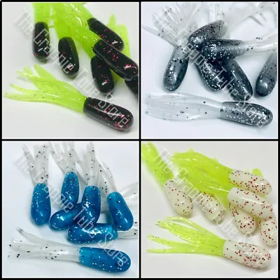 10 Pro Series Crappie Tube Jigs - Select Your Color  • $1.99