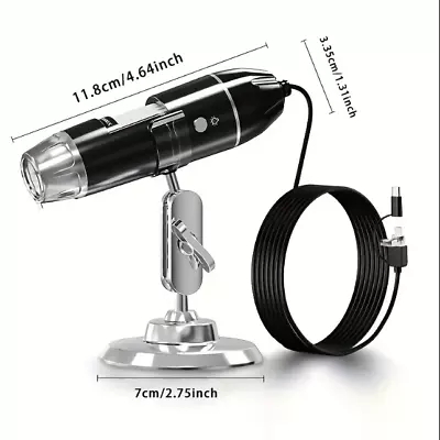 1600X [3IN1] Zoom 8LED USB Microscope Digital Magnifier Endoscope Video Camera • $9.99