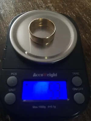 9ct Gold Wedding Ring Size U 5.3 Grams • $338.77