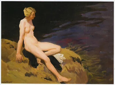 Bather Laura Knight Nude Woman Cornwall Print In 11 X 14 Inch Mount • £21.95