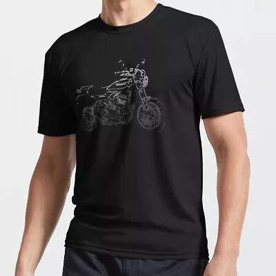 Kawasaki Z900rs Pencil Silhouette Motorcycle Naked Bike Retro T-shirt • $22.99