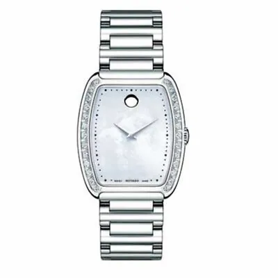 Movado Conerto 0606548 Ladies Diamond Bezel Mother Of Pearl Dial • $1195