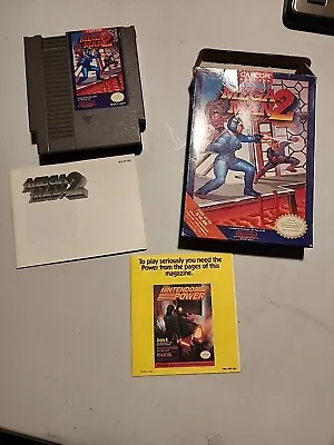 Nintendo NES Mega Man 2 Box & Manual  Tested Oval Seal Capcom   • $130