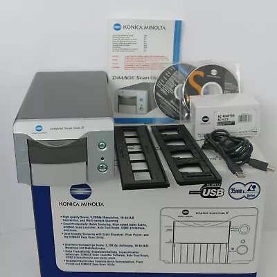 £250 • Buy Konica Minolta Dimage Scan Dual IV, Slide And Film Scanner.