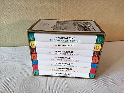 Alfred Wainwright Pictorial Guide To The Lakeland Fells 1-7 Books Hardback 2005 • £29.99