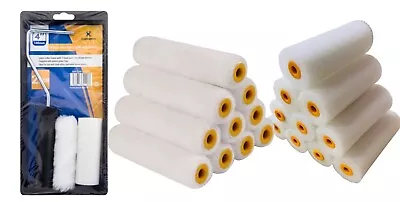 Gloss & Emulsion Paint Foam Roller Set With Tray 4 Inch Decorators Kit Mini 4” • £5.99