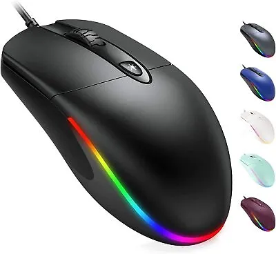 ComfortGrip Wired Mouse - Relieves Hand Fatigue & Muscle Strain - USB Silent • $12.99