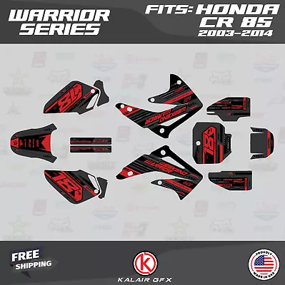 Graphics Kit For Honda CR 85 2003-2014 CR85 Warrior-Red-Shift • $65.99