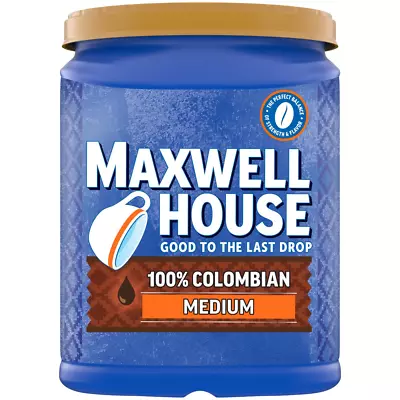 Maxwell House Medium Roast 100% Colombian Ground Coffee 37.7 Oz. Canisterr • $24.90