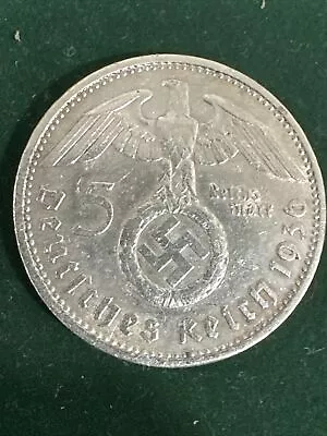 GERMANY 1936 A ( Berlin Mint )Silver . 900 Coin  5 MARK’s • $33.99