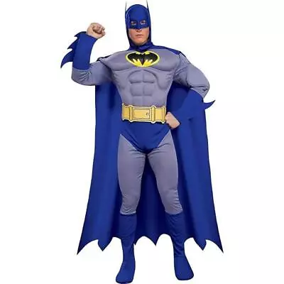 Rubie's DC Comics Batman Muscle Chest Men's Superhero Fancy Dress Costume • £41.99