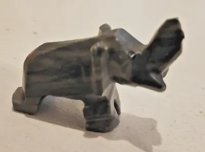 Miniature Hand Carved Marble Stylised Elephant • £5