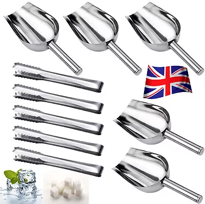 Sweet Candy Buffet BBQ Ice Stainless Scoops Tongs Wedding Bar Party Kitchen Home • £8.29