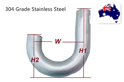  Mandrel Bend  2.0  Stainless Steel 51mm Exhaust Pipe 45&90&180 Degree 304 Grade • $27.50