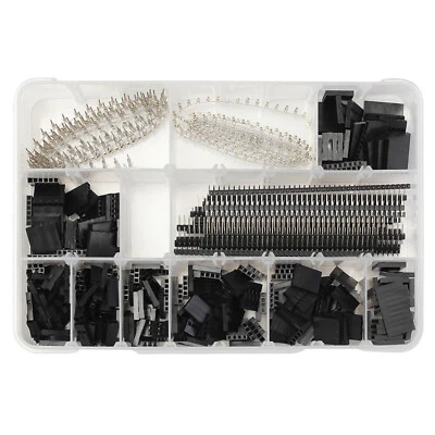 $25.28 • Buy 1450Pcs 2.54mm DuPont Shell Jumper Head Single Double-Layer Connector Kit