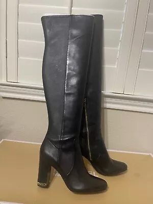 Michael Kors Sabrina Black Over The Knee Boot Sz. 10 • $150