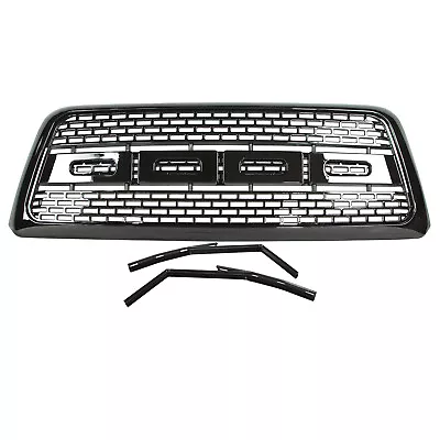 Front Grill For 2004-2008 Ford F150 Glossy Black Grille Fits 2004-2008 Ford F150 • $65.64