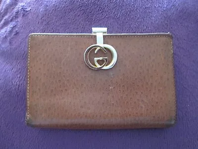 Rare Vintage Tan Leather Gucci Womens Wallet • $28