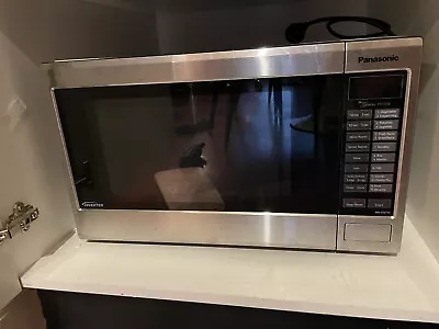 Panasonic Silver Stainless Microwave  • $50