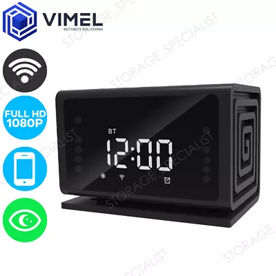 $179.99 • Buy Home Indoor Alarm Digital WIFI Security Bluetooth Speaker Camera Spy Hidden