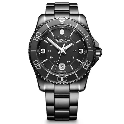 Victorinox Swiss Army Maverick Black Edition Men's Quartz Watch 241798 Brand New • $349.95