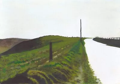 Luzley Lane - David Meadham - Fine Art Giclee Print - A4 Size • £40