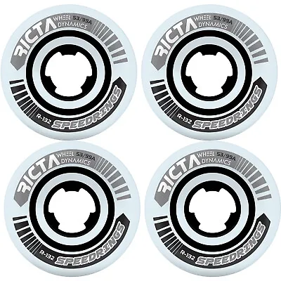 Ricta Skateboard Wheels 53mm Speedrings Wide 99A White/Grey • $29.95