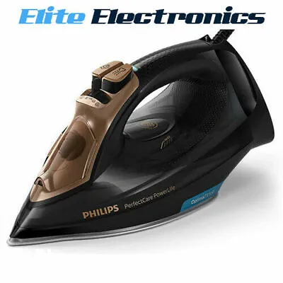 $159 • Buy Philips Gc3929/64 Perfectcare Powerlife Garment Steam Iron Black/gold