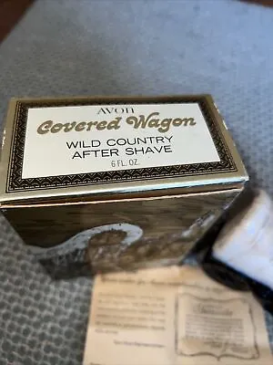 $6.95 • Buy Vintage Avon Covered Wagon Wild Country After Shave Full Bottle NEW