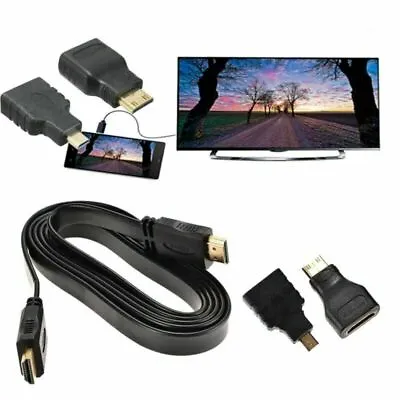 1080P HDMI Cable & HDMI To Mini & Micro Adaptor Kit Set For Android Tablet PC TV • $5.99