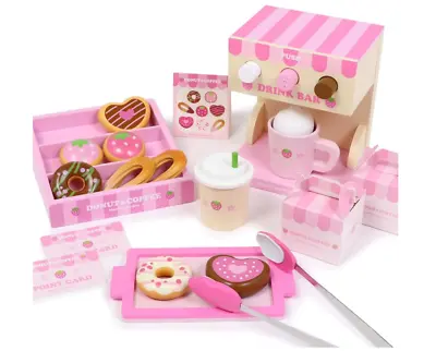 Mother Garden Wooden Toys Sound-emitting Donuts Shop Premium Set • $138