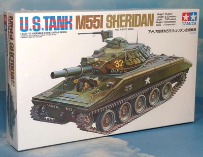 $36.95 • Buy Tamiya Sealed Military Model Kit # 89541 1/35 Us M551 Sheridan Tank * Vietnam