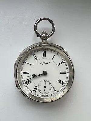 £150 • Buy Antique Solid Silver Gents J.G. Graves Waltham Mass Pocket Watch