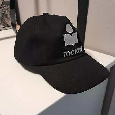 Isabel MARANT Tyron Logo Baseball Cap Color Black Pre-owned  • $55