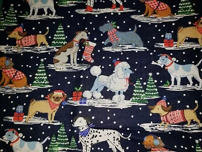 100% Cotton Christmas/Holiday Dogs In Sweaters (Poodle/Dachshund/Dalmatian) 1/4Y • $3.85