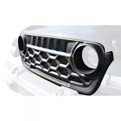 For Jeep Gladiator 20-22 Air Design 1-Pc Hexagon Satin Black Front Grille Grille • $363.45