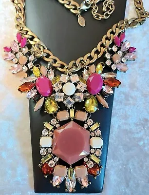 $19.99 • Buy Joan Rivers Chunky Statement Bib Floral Necklace