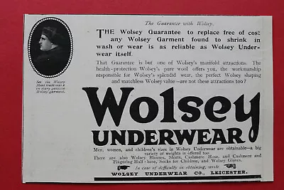 £8.86 • Buy WL2c) Advertising Wolsey Underwear Co 1910 Underwear Leicester England UK Graphics
