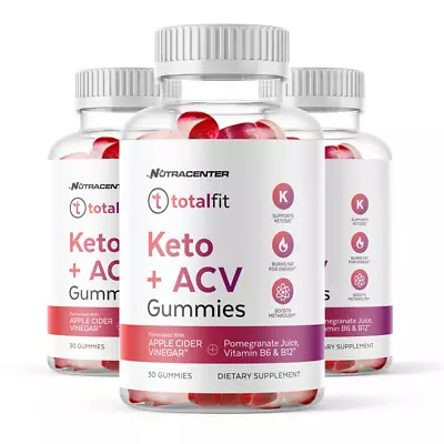 TotalFit Keto And Acv Advanced Weight Loss Gummies To Lose Belly Fat 3 Pack • $34.91