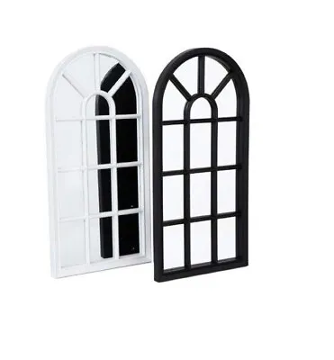 £19.49 • Buy Window Style Arched Wall Hanging Mirror Glass Panel Vintage Hallway Home 69X35CM