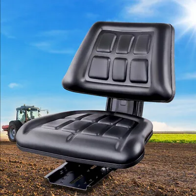 $93.84 • Buy Giantz Tractor Seat Forklift Excavator Truck Universal Replacement Chair Black