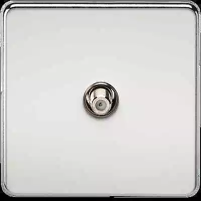 £10.30 • Buy Knightsbridge Screwless Flatplate Light Switches & Sockets POLISHED CHROME Range
