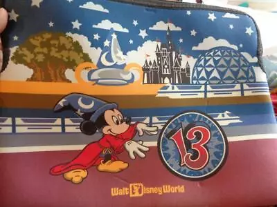 Walt Disney World 13 4 Park Padded Laptop Bag Sorcerer Mickey Mouse Sleeve Case • $2.99