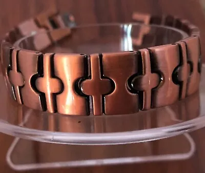 Antique Copper Magnetic Link Bracelet Arthritis Pain Relieve Therapy Bracelet • $16.90