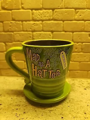 Disney Parks Mad Hatter Mug Alice In Wonderland Mad As A Hatter Tea Coffee Cup  • $12.99